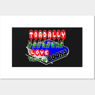 Toadally love books Posters and Art